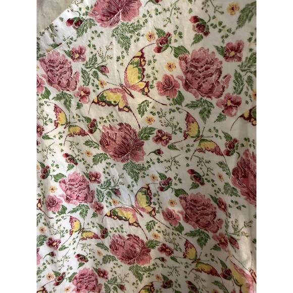 Catalog Favorites  Women’s V neck T Shirt Plus Size 2X Floral Butterfly Print - Picture 5 of 6